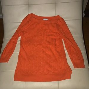 Gap small orange knit sweater fall amazing